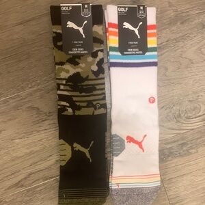 Puma Golf Socks Size Medium men’s 6-8.5, Women’s 8-10.5 New!!